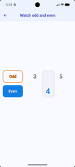 Odd and Even learning screen